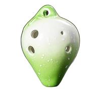 Alto C ocarina Ocarina Professionnel 12 Trous 4 Couleurs ABS Instrument De Musique Avec Sac De Rangement Et Cordon Pour Les Mélomanes(Pink-White1)