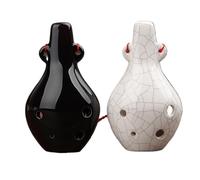 Alto C ocarina Ocarina Professionnel Alto 6 Trous En Do Ensemble Complet D'accessoires Et De Matériel Pédagogique(Brown)