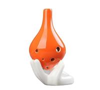 Alto C ocarina Ocarina Solide À Longue Bouche En Céramique Dégradé De Couleur Fait Main Pour Débutant Ton AC 6 Trous(3)