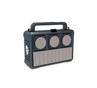 Alto-Falante Bluetooth Sem Fio Solar Alto-Falantes de RÃ¡dio FM PortÃ¡teis Externo com Lanterna Dourada