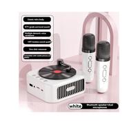Alto-Falante Bluetooth5.3 Retrô com 2 MicrofonesAlto-Falante Estilo Fonógrafo Do Século XVIII Estéreo 360 Disco de Vinil A