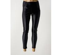 alto giro pantalons femme de couleur noir