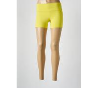 alto giro shorts / bermudas femme de couleur jaune