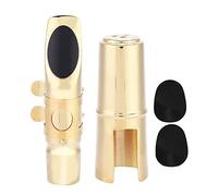 alto sax mouthpiece,De Saxophone Alto, EB Haut Saxophone 5 °C buse avec Coussinets de bouchons de Inruments de musique accessoires replacement pour étudiants
