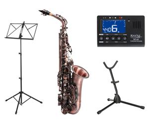 Alto Saxophone Instrumen a Vent Sax Set Support Pupitre Accordeur Etui Embout