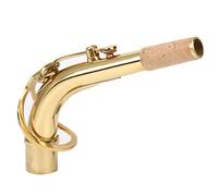 Alto Saxophone Neck | Brass Bend Tube with 2.45cm Connector | Saxophone Accessory for Enhanced Resonance/Airflow/Pitch | Sturdy Musical Instrument Part (Golden)