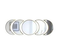 AltoBuy 5 miroirs décoratifs Phases de Lune avec Contour doré en polypropylène