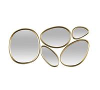 AltoBuy 5 miroirs muraux décoratifs aux Formes organiques avec Contour doré