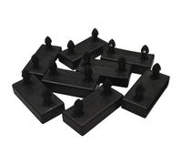 AltoBuy ALTOLATTES - Lot de 8 Embouts Noirs pour sommier Altolattes