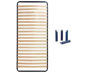 AltoBuy ALTOLATTES - Pack Sommier 20 Lattes 80x190cm + Pieds bleusf
