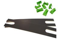 Lattes Altobuy ALTOSENSO - Lot de 2 Lattes Doubles 68cm + 8 Embouts Verts -