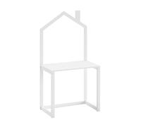 AltoBuy ARKAN - Bureau Cabane en Pin Massif Laqué Blanc