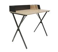 AltoBuy BADIE - Bureau Plateau Effet Bois et Piètement Noir