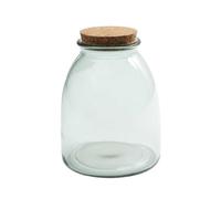 AltoBuy Bocal de 1L en Verre avec Couvercle en liège (H11,5cm)