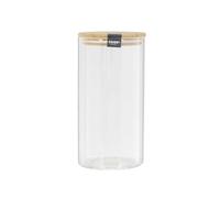 AltoBuy Bocal de Conservation 1,2L en Verre Couvercle Bambou