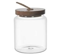 AltoBuy Bocal en Verre avec Couvercle Acacia H10cm / 55 cl - Doran