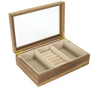 AltoBuy Boîte à Bijoux en Verre et Bois Massif - Fralix