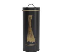 AltoBuy Boîte de Rangement en métal Noir et doré pour Spaghettis - Luxor