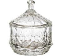 ALTOBUY Bonbonnière en verre ciselée transparent Ø9,5cm Transparent