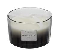 AltoBuy Bougie Parfumée 3 mèches Teinte Noire Senteur Linge Frais Ø13x8cm