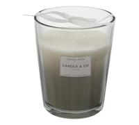 AltoBuy Bougie Parfumée 3 mèches Vase Gris Senteur Ambre H16cm