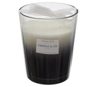 AltoBuy Bougie Parfumée 3 mèches Vase Noir Senteur Linge Frais H16cm