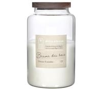 AltoBuy Bougie parfumée avec Couvercle en Acacia (H24 cm) Senteur Brume des Bois