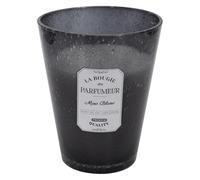 AltoBuy Bougie Parfumée en Verre Bullé Gris Foncé Senteur Musc Blanc H23cm