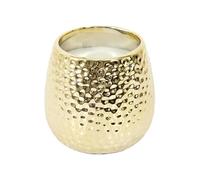 AltoBuy Bougie Parfumée Métal Doré Martelé Senteur Musc Blanc - MOPA