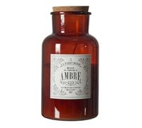 AltoBuy Bougie XXL en Verre Marron avec Couvercle en liège Senteur Ambre (H25,5 cm)
