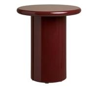 AltoBuy Bout de canapé Ø45cm en MDF laqué Rouge Bordeaux - ATIKA