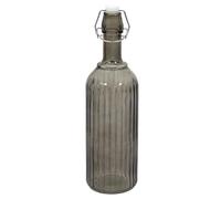 AltoBuy Bouteille à clapet 1L en Verre teinté Gris