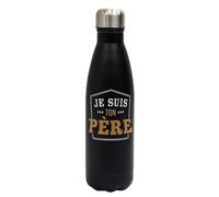 AltoBuy Bouteille de Transport Isotherme 50cl Noir Je suis Ton père
