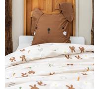 AltoBuy Bunny - Parure de Lit Imprimé Lapin Housse de Couette 200x200cm + 2 Taies d'oreiller