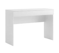 AltoBuy Bureau 110 cm avec Un tiroir Blanc laqué Brillant - SYNERGIE