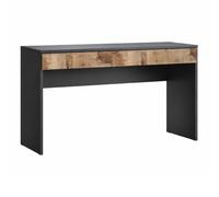 AltoBuy Bureau 110 cm avec Un tiroir Noir Graphite et Aspect Bois Antique - SYNERGIE