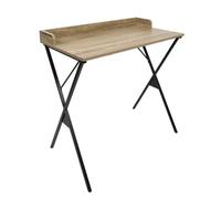 AltoBuy Bureau Structure métallique Plateau Aspect Bois - DARA