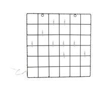 AltoBuy Cadre Photo Pêle-Mêle Lumineux 40 LEDs à Pinces Grille Métal Noir - Holly