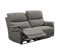 AltoBuy Canapé 2,5 Places Relax électrique Tissu Polyester Imitation Peau Gris foncé - Sultan