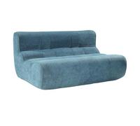 AltoBuy Canapé 2 Places en Mousse polyuréthane et Tissu Polyester touché Doux Bleu - Blow