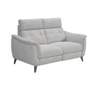 AltoBuy Canapé 2 Places Fixe Tissu Polyester chiné Gris Galet - PLYM