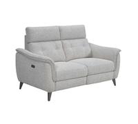 AltoBuy Canapé 2 Places Relax électrique Tissu Polyester Polyester chiné Gris Galet - PLYM