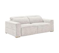 AltoBuy Canapé 3 Places assises coulissantes électriques en Tissu bouclé Gris Perle - Havana