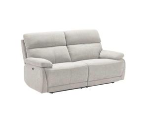 AltoBuy Canapé Relax électrique 2,5 Places Tissu Polyester Gris Clair - Miguel