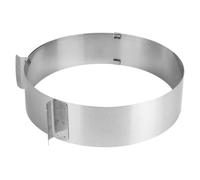 AltoBuy Cercle à pâtisserie Extensible en Acier Inoxydable de 15 à 30 cm de diamètre