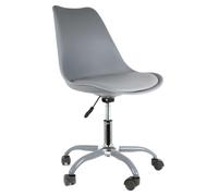 REIKI - Chaise de bureau à roulettes grise assise polypropylène - Altobuy Gris G