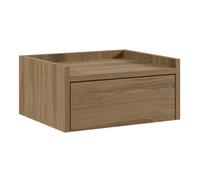 AltoBuy Chevet Suspendu 1 tiroir Aspect Bois foncé - DEKTER
