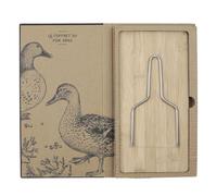 AltoBuy Coffret Découpe Foie Gras avec Lyre et Planche Bois
