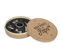 AltoBuy Coffret en liège avec 4 Accessoires pour Le vin édition La boîte secrète de Papa