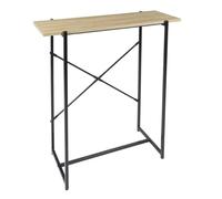 AltoBuy Console Simple Plateau Métal et Aspect Bois - DARA